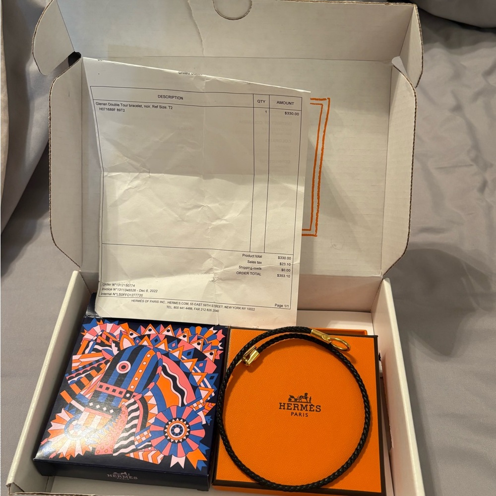 Hermès Glenan Double Tour Bracelet - Picture 3 of 7